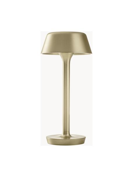 Malá stolová LED lampa Firefly In The Sky, Potiahnutý hliník, Odtiene zlatej, svetlá, Ø 12 x V 27 cm