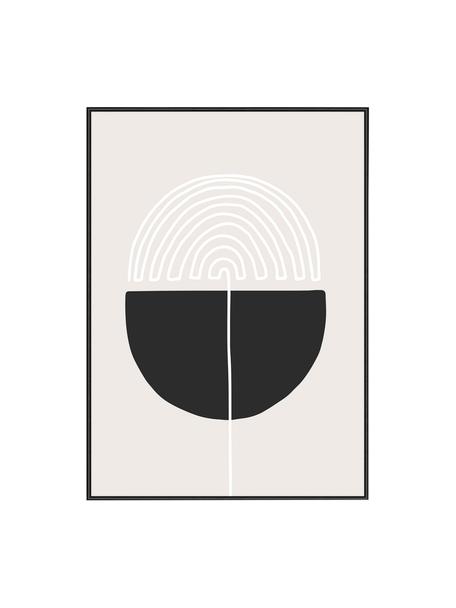 Gerahmter Digitaldruck Feminine Doodles, Bild: Digitaldruck auf Papier, Rahmen: Holz, Mitteldichte Holzfa, Front: Glas, Ein Punkt, B 32 x H 42 cm