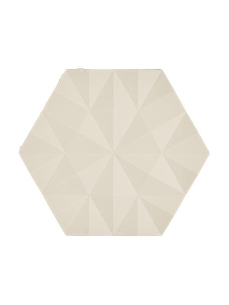 Topfuntersetzer Ori, 2 Stück, Silikon, Sandfarben, L 16 x B 14 cm