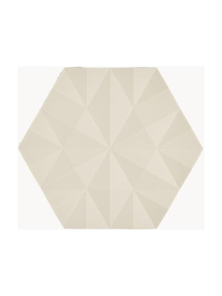 Topfuntersetzer Ori, 2 Stück, Silikon, Sandfarben, L 16 x B 14 cm