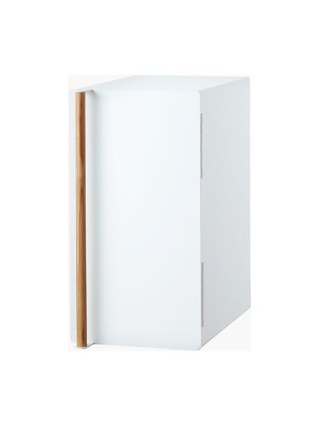 Portapane verticale con sportello magnetico Tosca, Manico: legno, Bianco, legno chiaro, Larg. 22 x Alt. 41 cm