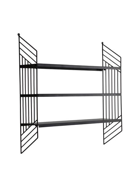 Scaffale da parete in metallo Willie, Metallo rivestito, Nero, Larg. 61 x Alt. 61 cm