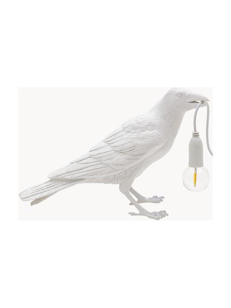 Designová stolní lampa Bird, Bílá, Š 33 cm, V 12 cm