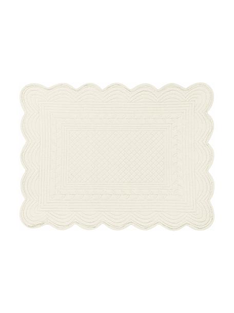 Bavlnené prestieranie Boutis, 2 ks, 100 %  bavlna, Krémovobiela, Š 34 x D 48 cm