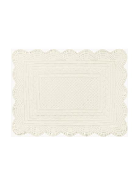 Manteles individuales Boutis, 2 uds., 100% algodón, Off White, An 34 x L 48 cm