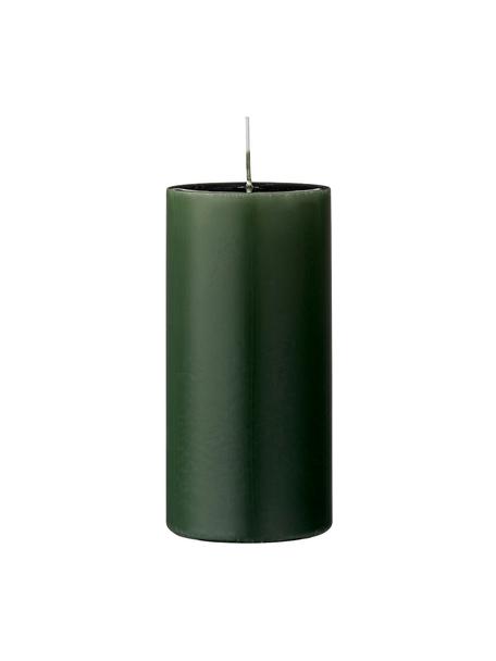 Svíčka Lulu, 2 ks, Vosk, Lesní zelená, Ø 7 cm, V 15 cm