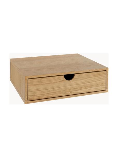 Wandnachtkastje Farsta met lade, MDF met eikenhoutfineer, Eikenhout, B 40 x H 15 cm
