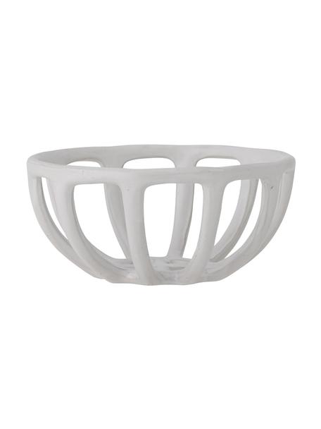 Cuenco decorativo Foligno, Gres, Blanco, Ø 16 x Al 8 cm