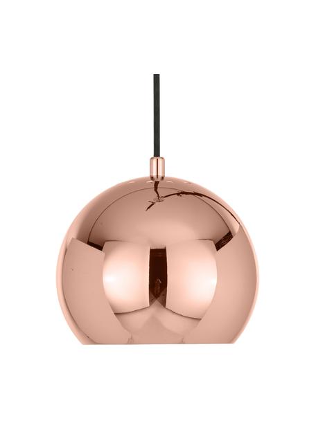 Lampada a sospensione piccola a sfera Ball, Paralume: metallo rivestito, Baldacchino: metallo rivestito, Ramato, Ø 18 x Alt. 16 cm