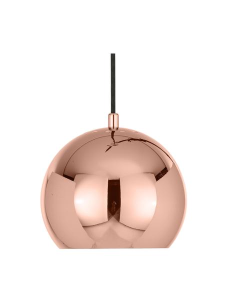 Menšia guľatá závesná lampa Ball, Odtiene medenej, Ø 18 x V 16 cm