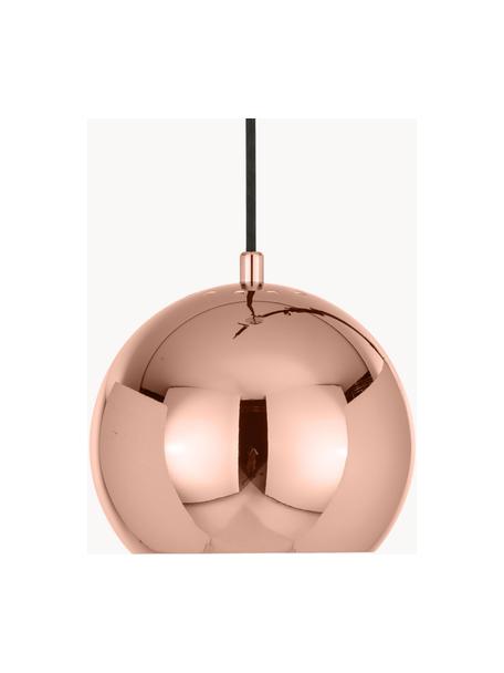 Lámpara de techo pequeña Ball, Pantalla: metal recubierto, Anclaje: metal recubierto, Cable: cubierto en tela, Cobre, Ø 18 x Al 16 cm