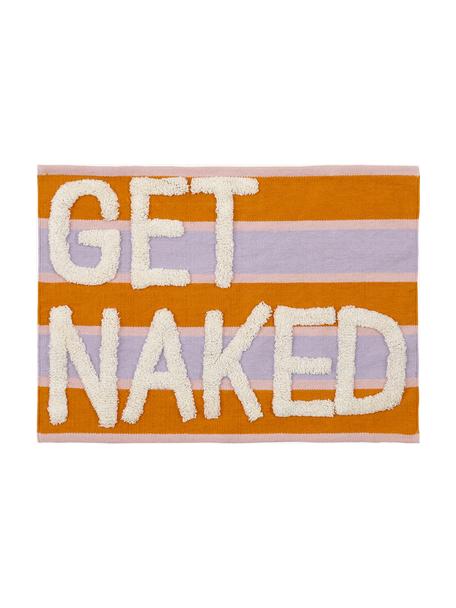 Tappeto bagno con struttura alta-bassa Get Naked, 100% cotone, Multicolore, Larg. 55 x Lung. 80 cm