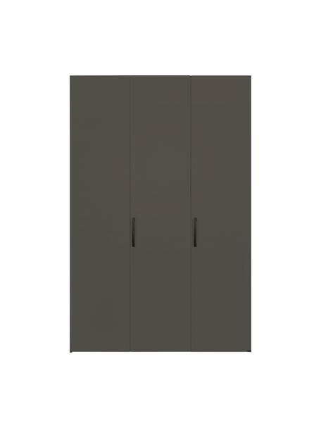 Drehtürenschrank Madison 3-türig, inkl. Montageservice, Korpus: Holzwerkstoffplatten, lac, Grau, Ohne Spiegeltür, 152 x 230 cm