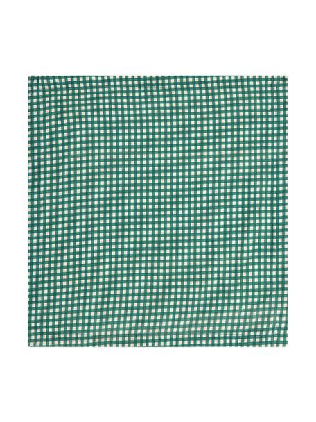 Textilné servítky Gingham, 2 ks, 100 % bavlna, Zelená, svetlobéžová, Š 45 x D 45 cm