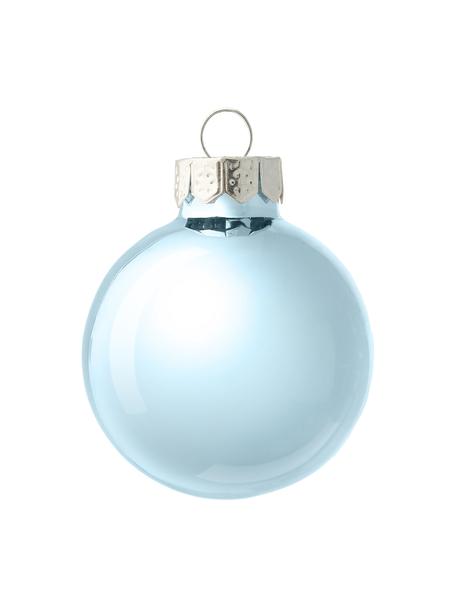 Weihnachtskugel-Set Evergreen in Blau, Glas, Blau, Ø 4 cm