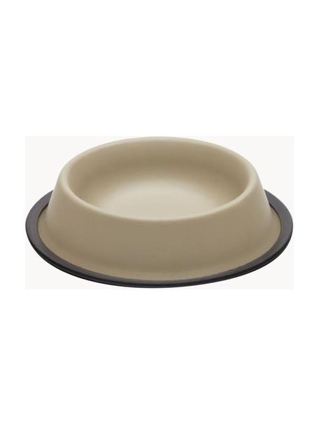 Ciotole per animali Dalitso 2 pz, Bordo: gomma, Beige chiaro, Ø 25 x Alt. 5 cm