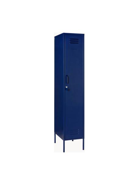 Malá šatní skříň The Skinny, Ocel s práškovým nástřikem, Tmavě modrá, Š 35 cm, V 183 cm