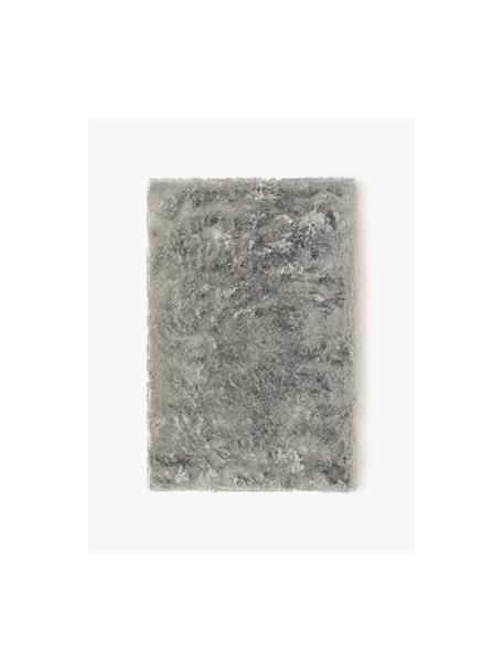 Glänzender Hochflor-Teppich Jimmy, Flor: 100% Polyester, Dunkelgrau, B 200 x L 300 cm (Größe L)