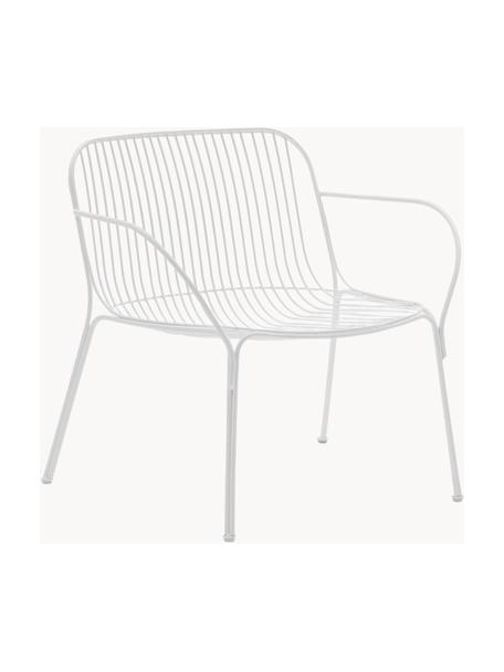 Sillón para exterior Hiray, Acero galvanizado pintado, Blanco, An 73 x F 65 cm