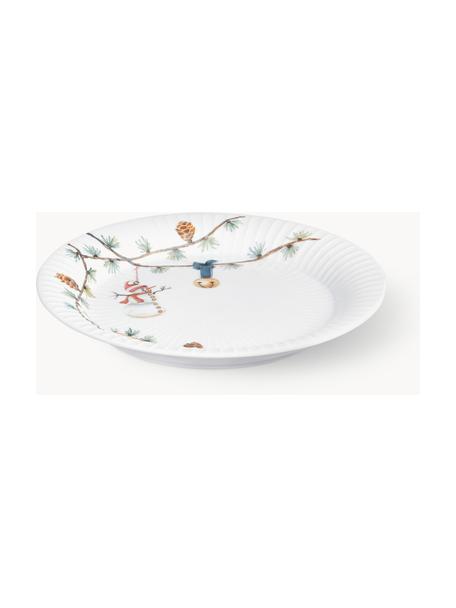 Assiettes à dessert en porcelaine Hammershøi, 4 pièces, Porcelaine, Blanc, multicolore, Ø 22 cm