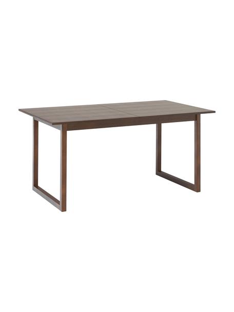 Tavolo allungabile in diverse misure Calla, Gambe: legno di quercia massicci, Legno di quercia, laccato marrone, Larg. 120 a 160 x Prof. 90 cm