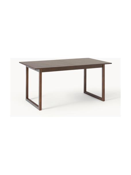 Rozkladací jedálenský stôl Calla, Dubové drevo, hnedá lakovaná, Š 120/160 x H 90