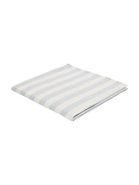Gestreifte Baumwoll-Tischdecke Strip, 100 % Baumwolle, Blau, Weiß, gestreift, Für 4 - 6 Personen (B 140 x L 200 cm)