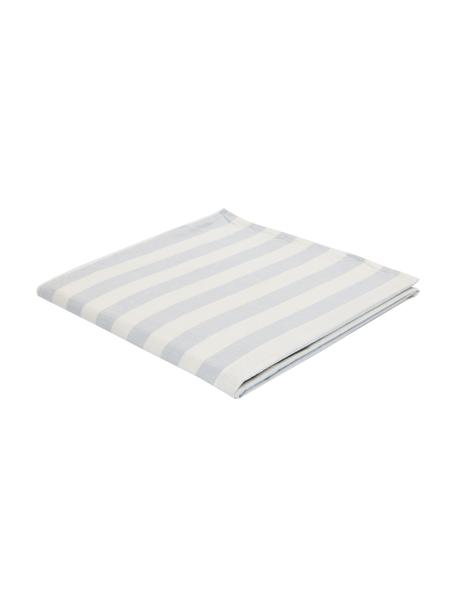 Nappe à rayures Strip, 100 % coton, Bleu, blanc, Pour 4 à 6 pers. (larg. 140 x long. 200 cm)