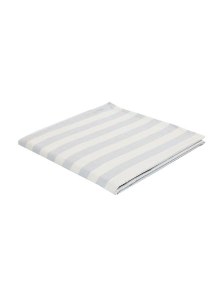 Tovaglia in cotone a righe Strip, 100% cotone, Blu, bianco, Per 4 - 6 persone (Larg.140 x Lung. 200 cm)