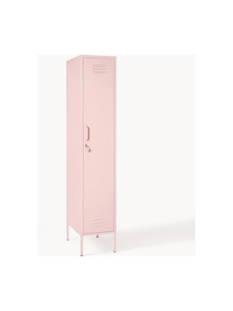 Armadietto piccolo The Skinny, Acciaio verniciato a polvere, Rosa chiaro, Larg. 35 x Alt. 183 cm