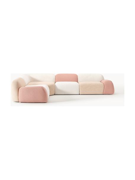 Modulares Ecksofa Wolke (4-Sitzer), Fuorisalone Edition, Mehrfarbig, B 349 x T 262 cm, Eckteil links