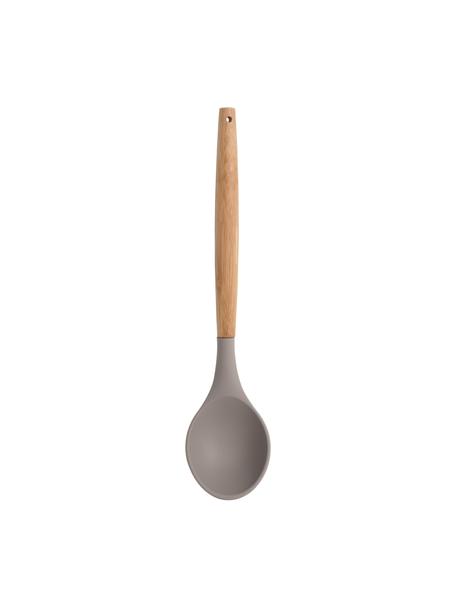 Cucchiaio da cucina Silico, Plastica, legno, Grigio, legno chiaro, Lunghezza 32 cm