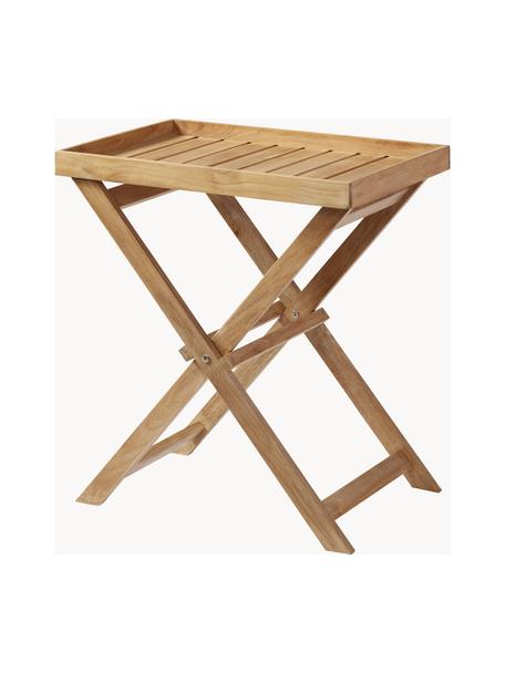 Inklapbaar tuintafel Tray van teakhout, Teakhout, Teakhout, B 65 x D 40 cm