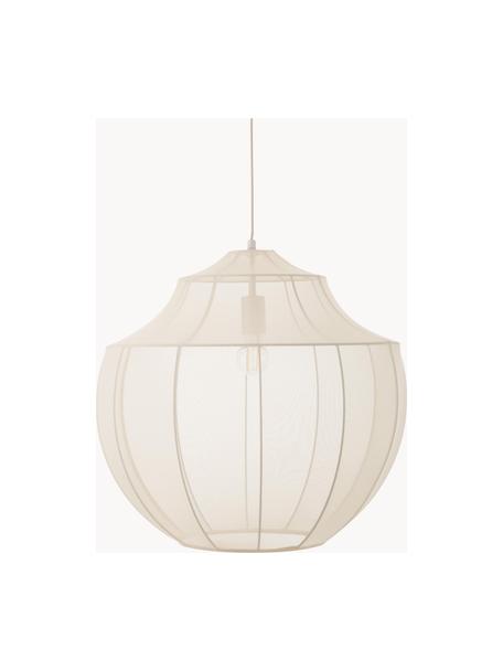 Lampa wisząca z siateczki Beau, Jasny beżowy, Ø 52 x W 52 cm