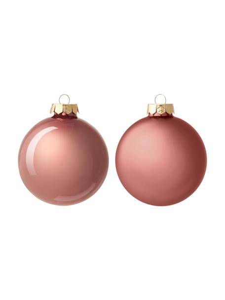 Sada vánočních ozdob Evergreen, Růžová, Ø 8 cm, 6 ks