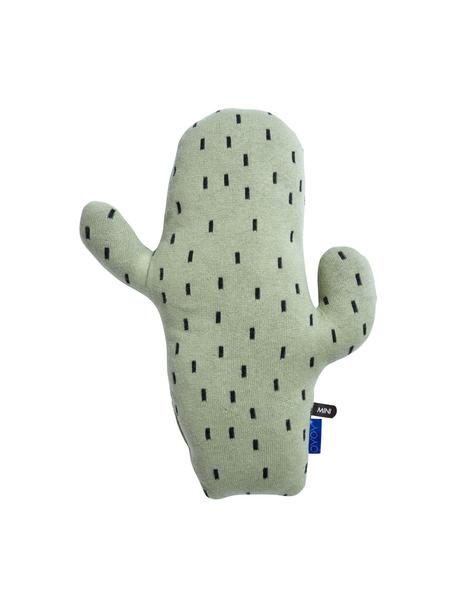 Mazlicí polštář Cactus, Bavlna, Zelená, černá, Š 28 cm, V 38 cm