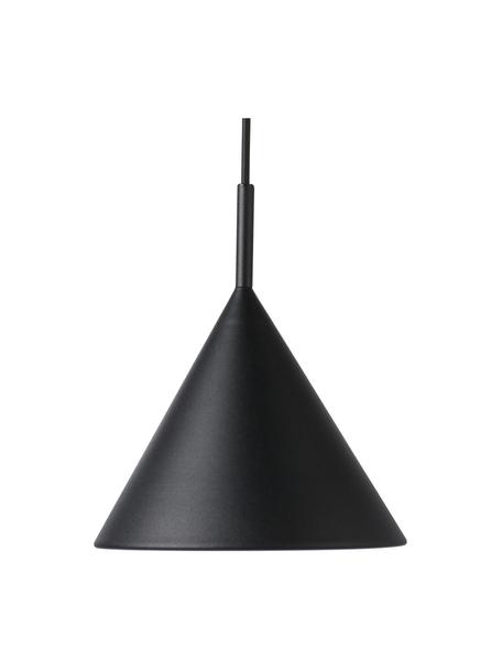 Lámpara de techo pequeña Coby, Pantalla: hierro recubierto, Anclaje: metal recubierto, Cable: cubierto en tela, Negro, Ø 22 x Al 25 cm