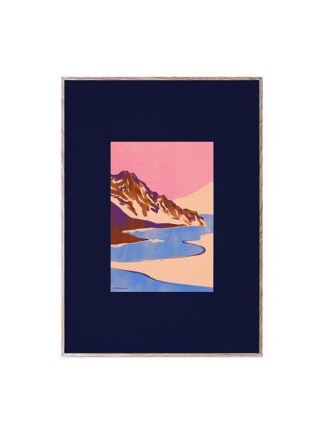 Plakát oranžová Landscape, 210g matný papír Hahnemühle, digitální tisk s 10 barvami odolnými vůči UV záření, Oranžová, více barev, Š 30 cm, V 40 cm