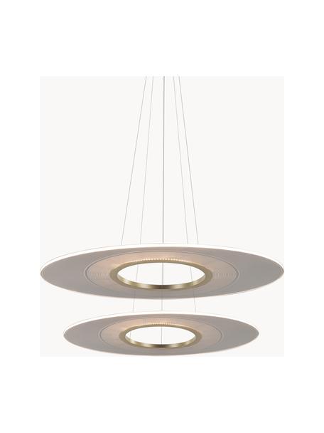 Velké závěsné LED svítidlo Eclipse, Transparentní, zlatá, Ø 97 cm