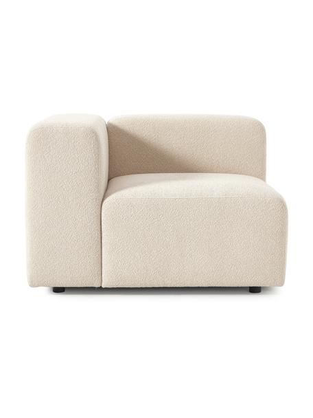 Bouclé rohový modul Lena, Béžová, Š 105 cm, H 106 cm, rohová část vlevo