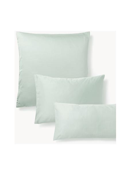 Baumwollsatin-Kopfkissenbezug Comfort, Webart: Satin Fadendichte 250 TC,, Salbeigrün, B 65 x L 65 cm