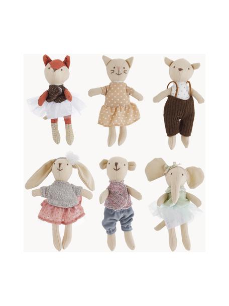 Set di 6 peluche Friends, Beige chiaro, multicolore, Larg. 10 x Alt. 16 cm