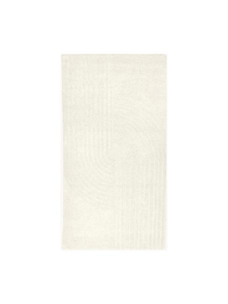 Ręcznie tuftowany dywan z wełny Mason, Kremowobiały, S 80 x D 150 cm (Rozmiar XS)