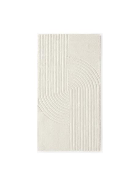 Tappeto in lana fatto a mano Mason, Retro: 100% cotone Nel caso dei , Bianco crema, Larg. 80 x Lung. 150 cm (taglia XS)