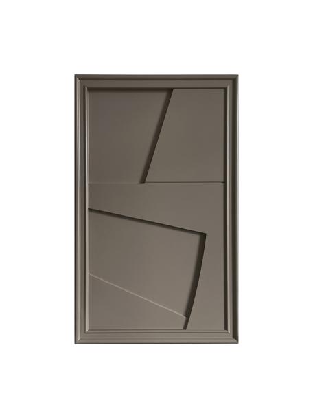 Ručně vyrobená nástěnná dekorace Verto, Taupe, Š 30 cm, V 50 cm