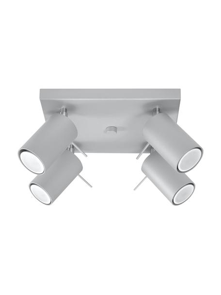 Petit spot plafond Etna, Gris, larg. 25 x prof. 15 cm
