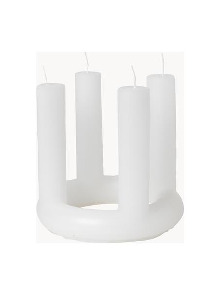 Adventskaarsen Lucia, Was, Wit, Ø 20 x H 18 cm
