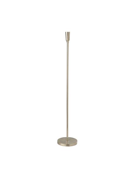 Candelabro de suelo grande Vela, Metal recubierto, Plateado, Ø 3 x Al 81 cm