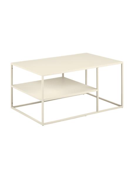 Metalen salontafel Neptun, Gepoedercoat metaal, Beige, B 90 x D 60 cm