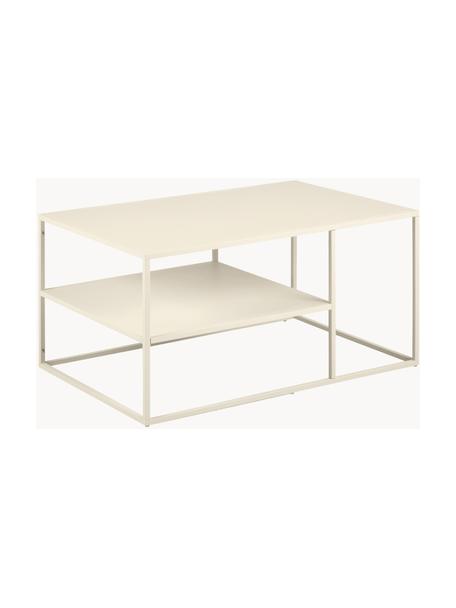 Table basse en métal Neptun, Métal, revêtement par poudre, Beige, larg. 90 x prof. 60 cm